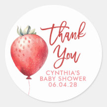 Strawberry Balloon Niedlicher Spaß Danke