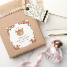 Strawberry Basket Berry Sweet Baby Dusche