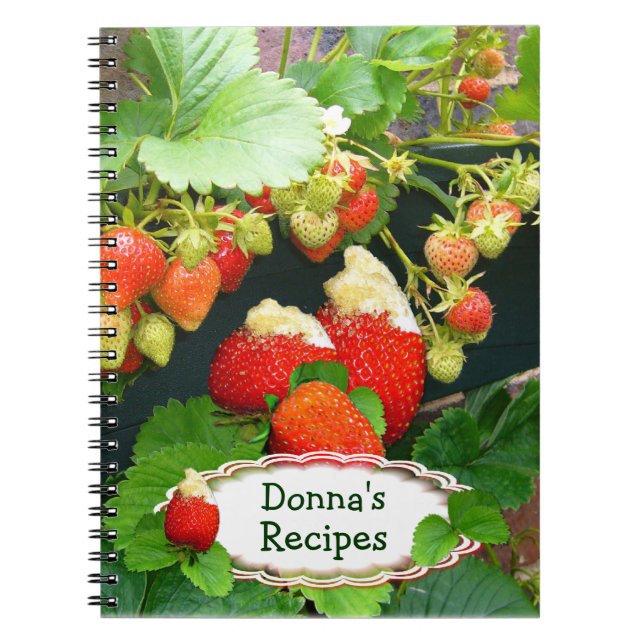 Strawberry Basket ~ Rezept Notebook # 2 Notizblock (Vorderseite)