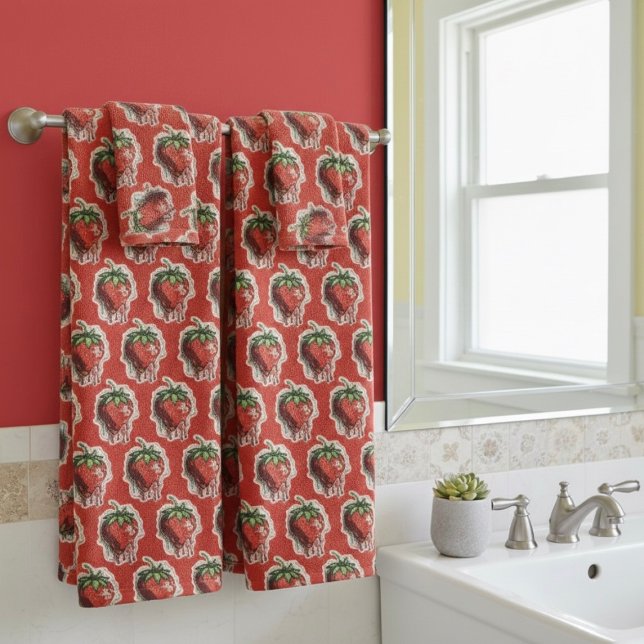 Strawberry Bath Handtuch Set (Von Creator hochgeladen)