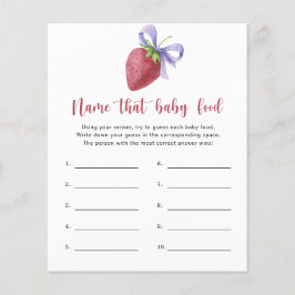 Strawberry - Benennen Sie das Baby Food Dusche Spi