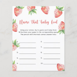 Strawberry - Benennen Sie das Baby Food Dusche Spi