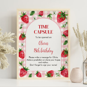 Strawberry Berry Birthday Time Kapsel Poster