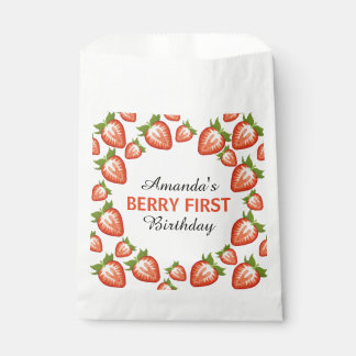 Strawberry Berry Erstgeburtsbaby Girl pink Geschenktütchen