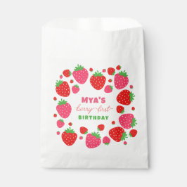 Strawberry Berry First Birthday Geschenktütchen