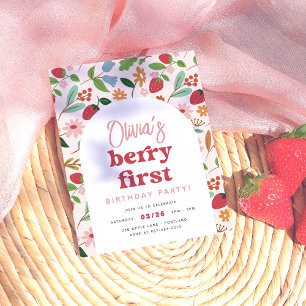 Strawberry Berry First Budget Geburtstagspartei