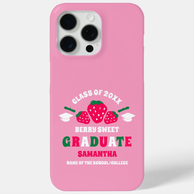 Strawberry Berry Sweet Abschluss Case-Mate iPhone Hülle (Rückseite)