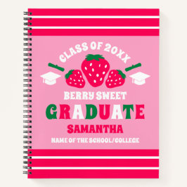 Strawberry Berry Sweet Abschluss Notizbuch