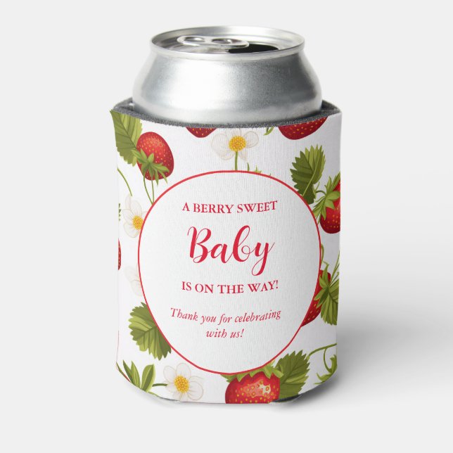 Strawberry Berry Sweet Baby Dusche Dosenkühler (Kanne Rückseite)