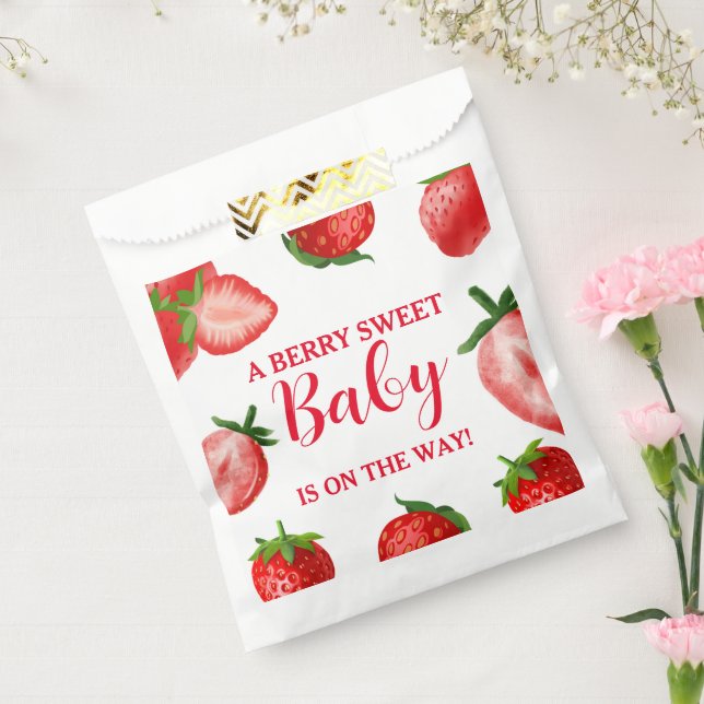 Strawberry Berry Sweet Baby Dusche Geschenktütchen (Versiegelt)