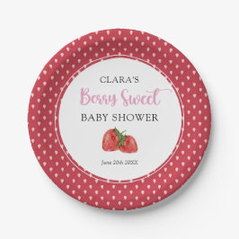 Strawberry Berry Sweet Baby Dusche Pappteller