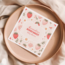 Strawberry Berry Sweet Baby Dusche Serviette