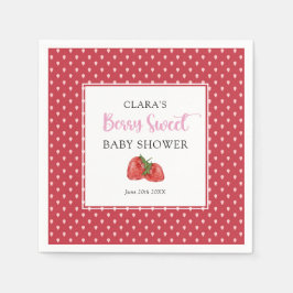 Strawberry Berry Sweet Baby Dusche Serviette