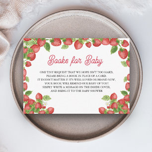 Strawberry Berry Sweet Baby Showbücher für Baby Begleitkarte