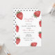 Strawberry Berry Sweet Baby Shower Einladung (Vorderseite/Rückseite Beispiel)