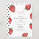 Strawberry Berry Sweet Baby Shower Einladung (Vorne/Hinten)