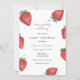 Strawberry Berry Sweet Baby Shower Einladung (Vorderseite)