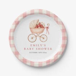 Strawberry Berry Sweet Baby Shower Pappteller