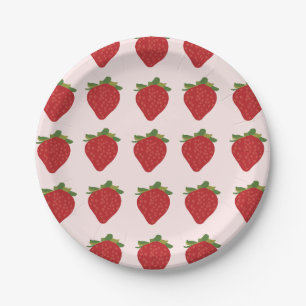 Strawberry Berry Sweet Birthday Party Strawberries Pappteller