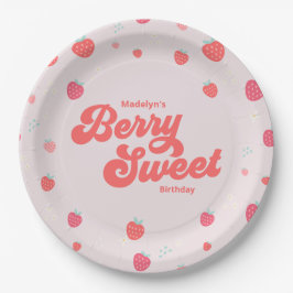 Strawberry Berry Sweet Birthday Summer Pappteller