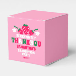 Strawberry Berry Sweet Graduation Party Danke Geschenkschachtel