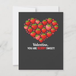 Strawberry Berry Sweet Kids Valentines Day Mitteilungskarte