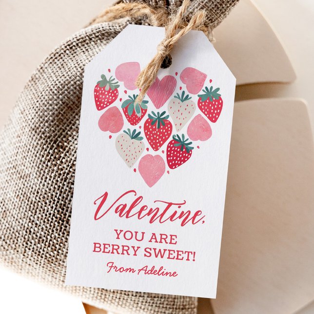 Strawberry Berry Sweet Kids Valentinstag Geschenkanhänger (Von Creator hochgeladen)