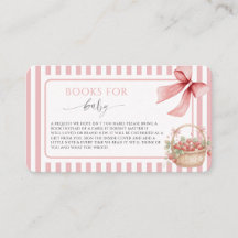Strawberry Berry Sweet Pink Stripe Bow Baby shower