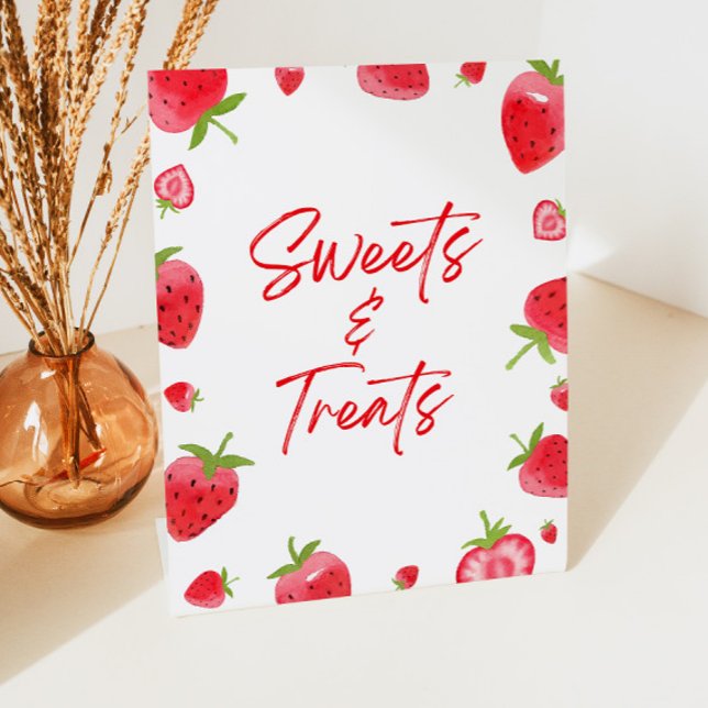 Strawberry Berry Sweet Süßigkeiten und Leckereien Sockelschild (Von Creator hochgeladen)