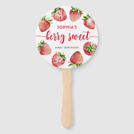 Strawberry Birthday Berry Sweet Foto Fächer