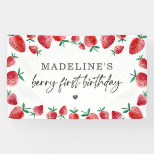 Strawberry Birthday Berry Sweet Hintergrund-Banner Banner