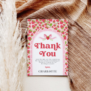 Strawberry Birthday Danke Karte - 12x18