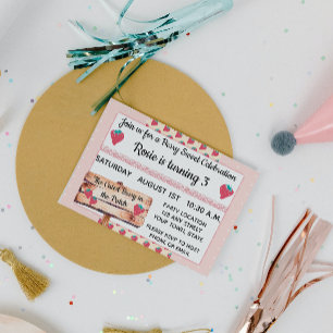 Strawberry Birthday Einladung