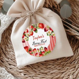 Strawberry Birthday Geschenkanhänger