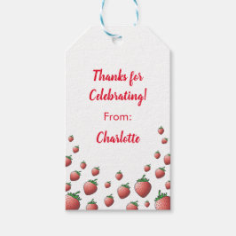 Strawberry Birthday Geschenkanhänger