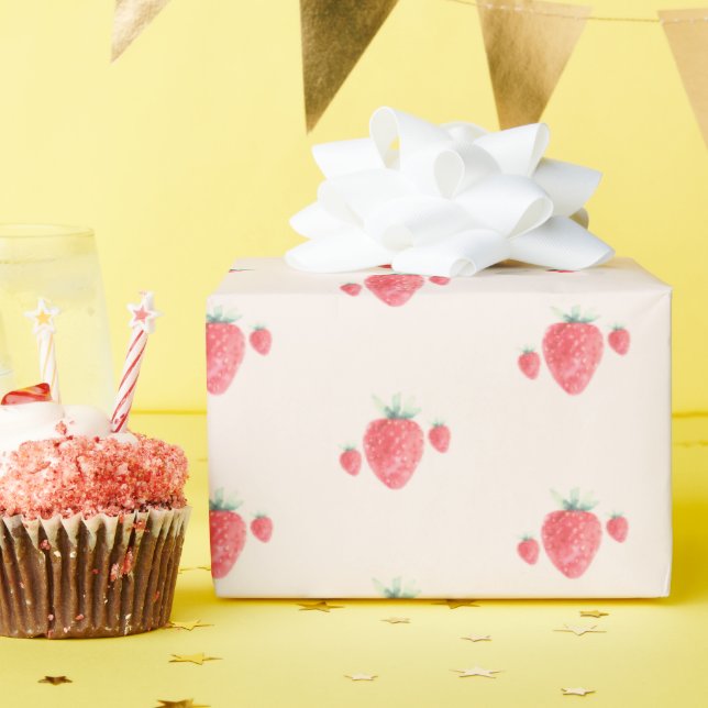 Strawberry Birthday Geschenkpapier (Geburtstagsparty)