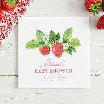 Strawberry Birthday oder Duschpapier Napkin