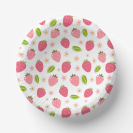 Strawberry Birthday Paper Bowl Pappteller