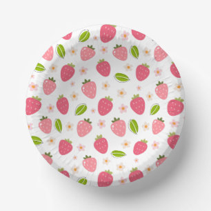Strawberry Birthday Paper Bowl Pappteller