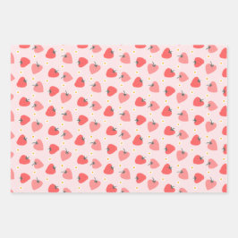 Strawberry Birthday Party Berry Sweet Geschenkpapier Set