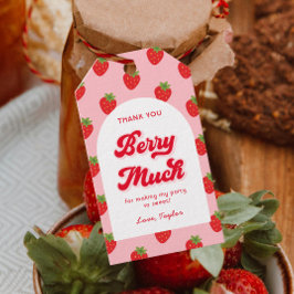 Strawberry Birthday Vielen Dank für Ihre Unterstüt Geschenkanhänger