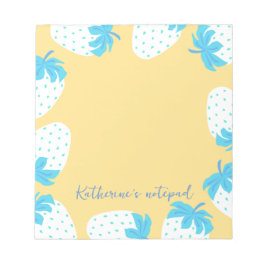 Strawberry Blue Yellow Notizblock