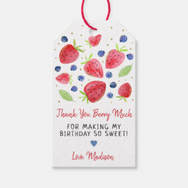 Strawberry Blueberry Berry Sweet Birthday Geschenkanhänger