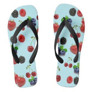 Strawberry Blueberry Raspberry BlackBerry FlipFlop
