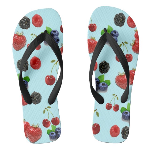 Strawberry Blueberry Raspberry BlackBerry FlipFlop (Fußbett)