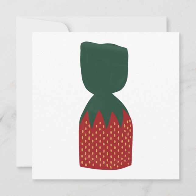 Strawberry Bon Bons Candies Einladung (Vorderseite)