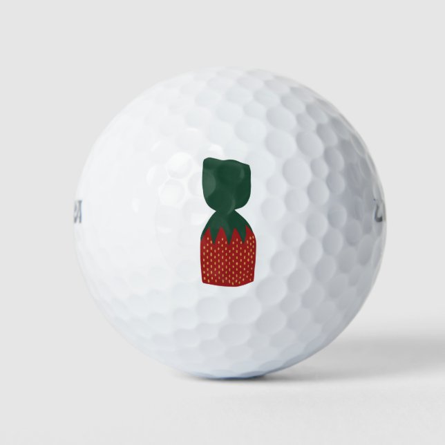 Strawberry Bon Bons Candies Golfball (Vorderseite)