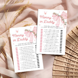 Strawberry Bow Mommy oder Daddy Baby Showspiel