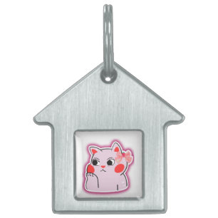 Strawberry Bow Pink Kitty - Niedlicher Cartoon Des Tiermarke