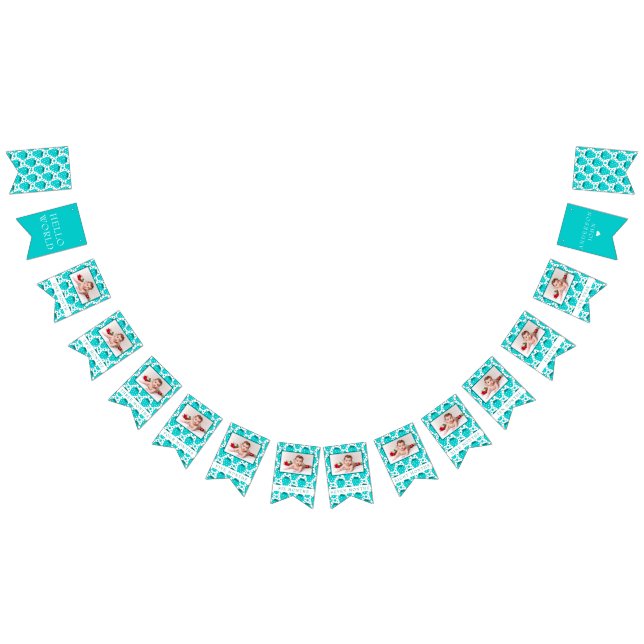 Strawberry Boy Erster Geburtstag Meilensteine Foto Wimpelkette (Alle)